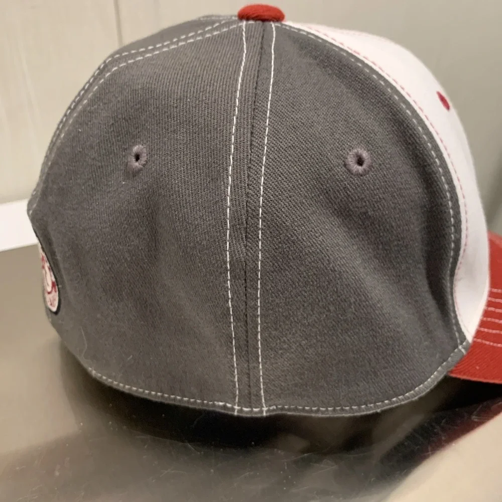 Vtg Rare‎ Top Of The World Alabama Crimson Tide Elephant Logo cap Gray Flex Fit